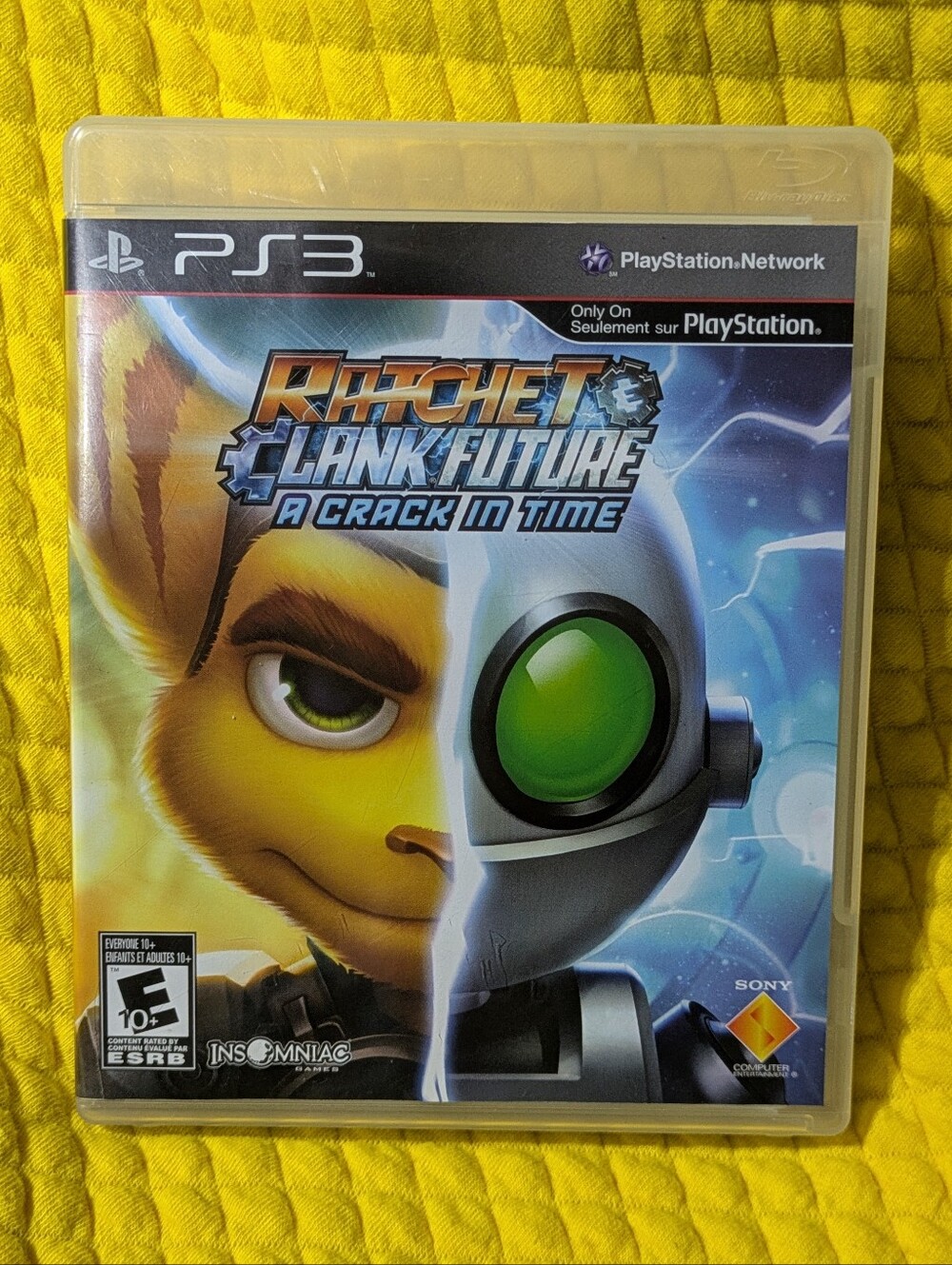 RATCHET AND CLANK FUTURE /A CRACK IN TIME / SONY PS3 BLACK LABEL / CIB / VG